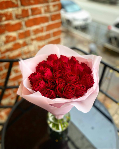 Букет роза Кения 40 см 21 шт