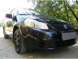 Защита радиатора Suzuki SX4 hb 2009-2014 рестайлинг black
