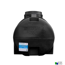 Емкость 500 литров горизонтальная  черная