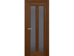 Дверь остекленная Соренто тонированная, античный орех