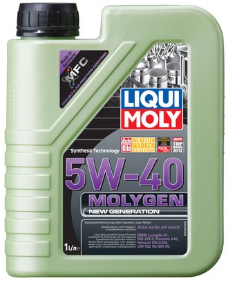 HC-синтетическое моторное масло &quot;Molygen New Generation&quot; 5W40, 1 л