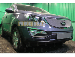 Защита радиатора KIA Sportage 2014-2016 (Classic) chrome верх