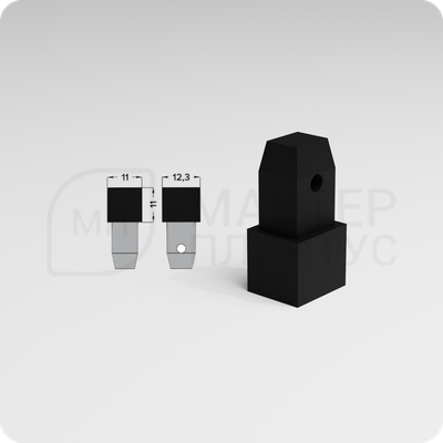 Фурнитура КПк 11-10 для плиточного профиля ПК 11-10.2700.15 Черный