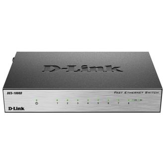 Коммутатор D-Link DES-1008D/L2B 8x100Mb
