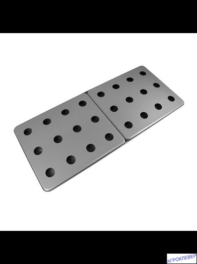 Крышка с отверстиями (1 шт.) для 1/2 поддона 1250x550 АБС-пластик 12 отверстий д.55мм