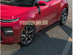Пороги на Kia Soul (2019-..) Start Black