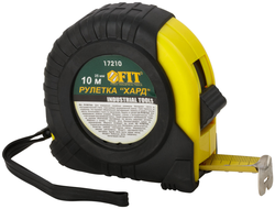 Рулетка прорезиненный корпус "Хард" 10 м x 25 мм FIT 17210