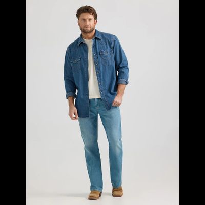 Рубашка Wrangler® Classic Denim Western Snap Shirt