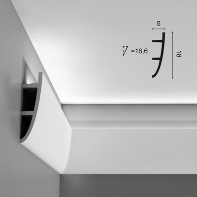 Карниз из полиуретана для подсветки Orac Decor C374 ANTONIO, 2 метра