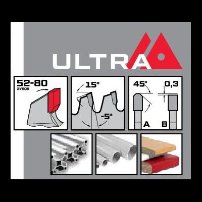 Диск пильный ТОНКИЙ тв. спл. METALLICA Ultra 130x20/16 мм, 52 зуб, Т=2,0 мм по алюминию, пласт.