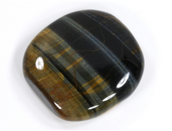 Тигрово-соколиный глаз, полировка плоская, ЮАР (37*36*9 мм, 29 г) №35730