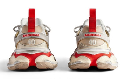 Кроссовки Balenciaga Cargo Sneaker Worn-Out Grey Red