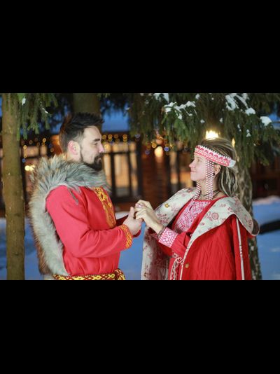 "Царская" славянская рубаха