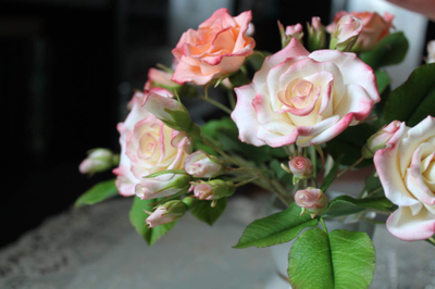 Букет из полимерной глины "Love"