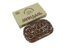 Тульский пряник Миндальный  с вишневой начинкой и миндалем в коробке 300 гр.