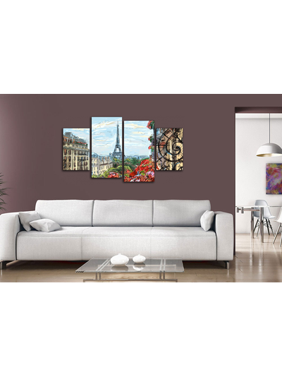 Модульная картина "Красочный Париж"