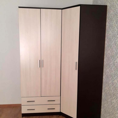 Шкаф распашной  3-х дверный "Тополь" с зеркалом  1200 мм (Бр)