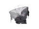 Автокресло Baby Care Shelter 0-36кг, IsoFix, поворотная база 360, Grey / Light Grey