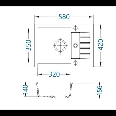 Мойка ALVEUS GENESIS AMARO 30