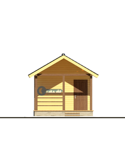 Б-17 ГАБАРИТНЫЕ РАЗМЕРЫ: (6Х4М) 1 ЭТАЖ, ОБЩАЯ ПЛОЩАДЬ: 24М²