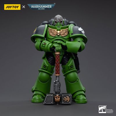 Сержант-интерцессор Саламандр (Warhammer 40k) - КОЛЛЕКЦИОННАЯ ФИГУРКА 1/18 Salamanders Assault Intercessors Sergeant Krajax (JT5215) - JOYTOY