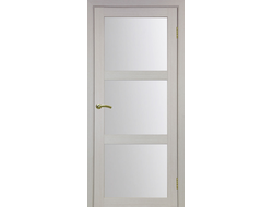 Межкомнатная дверь "Турин-530.222" дуб беленый (стекло сатинато)