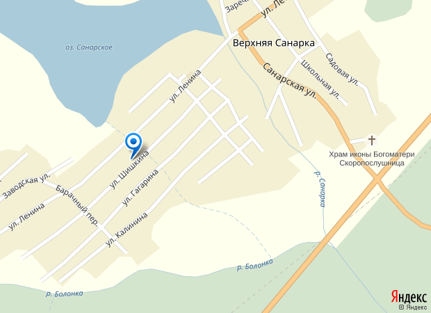 Нижняя санарка троицкий район челябинская область карта