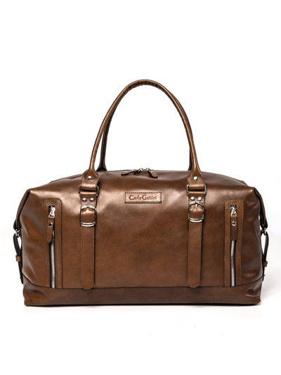 Кожаная дорожная сумка Bergamo Premium brown (арт. 4048-63)