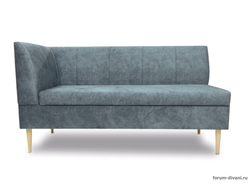 Кухонный ДИВАН "ФОРУМ-8Б" с боковой спинкой, Серый Левый