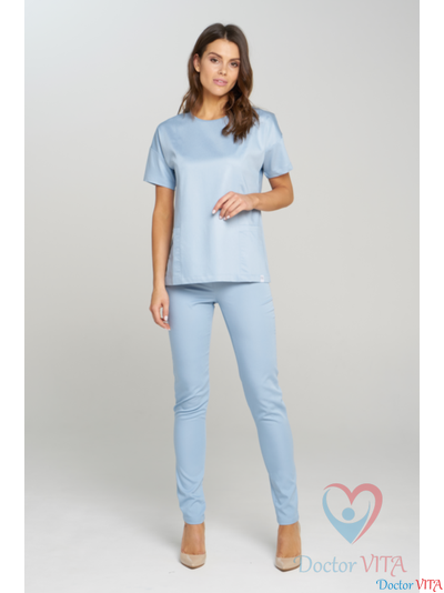 БЛУЗА МЕДИЦИНСКАЯ DR.SUPER "Sky" голубая