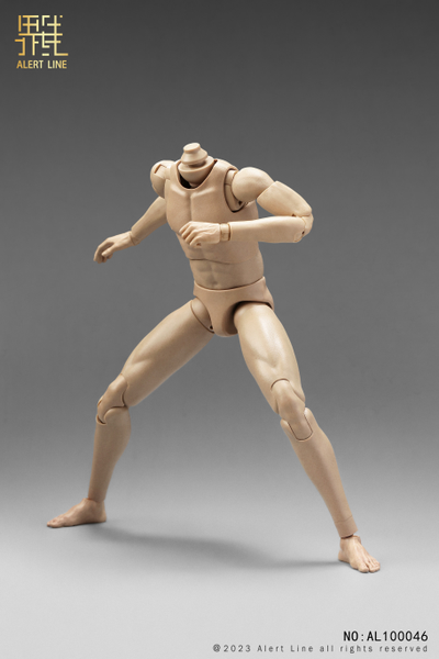 Тело без шеи с кистями и стопами - Male body (AL100046) - Alert Line