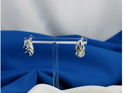 Швензы с английским замком латунь, покрытие родий 17*10 мм