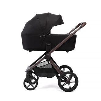 Коляска 2в1 Peppy Monaco Thermo 2026, Black (Черный) рама Коричневая