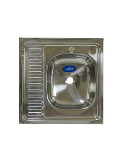 Мойка 60х60 (0,4) прав вып 1 1/2 MIXLINE 16 см с сифоном