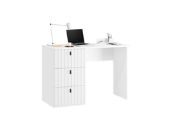 Детская ТИФФАНИ - Стол письменный Тип 1 Белый снег/Белый софт