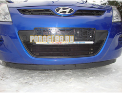 Защита радиатора Hyundai i20 2008-2012 black