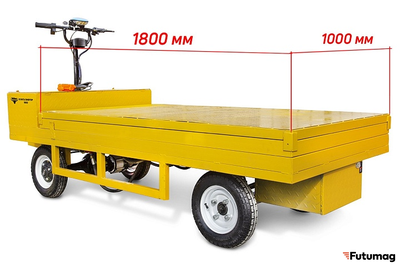 Платформенная тележка электрическая RuTrike ПЛИТА ЛИФТЕР 1800