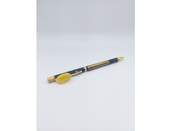 Ручка с кабошоном из натурального янтаря
