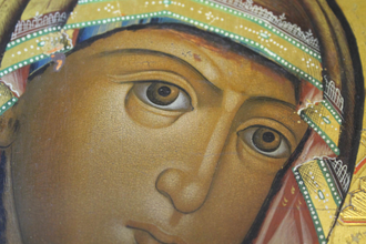 Икона  Божией Матери `Одигитрия`. Владимирские села. Конец XIX в.