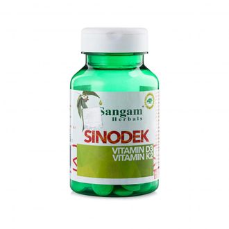 SINODEK (СИНОДЕК) Комплекс витаминов Д3 + К2  60 таб.* 750 мг, Sangam Herbals