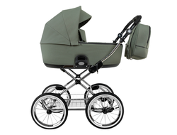 Коляска 2в1 Roan Bass Next Classic 2.0 Sage Green / Black / руч.Black