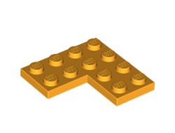 Plate 4 x 4 Corner, Bright Light Orange (2639 / 6369678)