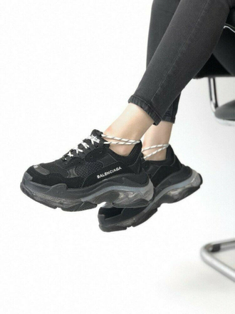 Кроссовки Balenciaga Triple S Clear Sole Black