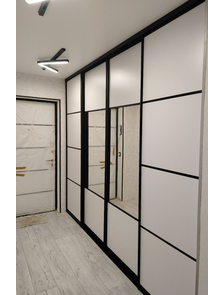 перегородка раздвижная с зеркалом с двух сторон