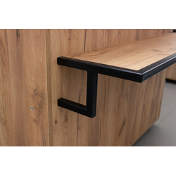 (ДКРФ-04) Прилавок рабочий "OAK" с полкой