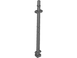 Boat, Mast 2 x 2 x 20 with Holes and Axle Hole x Shape / + Orientation, Dark Bluish Gray (48002a / 6179661)