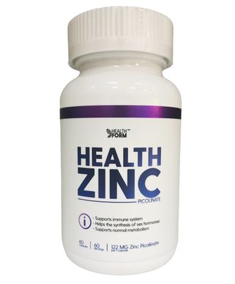 ZINC PICOLINATE 122 MG (60 капсул) HEALTH FORM