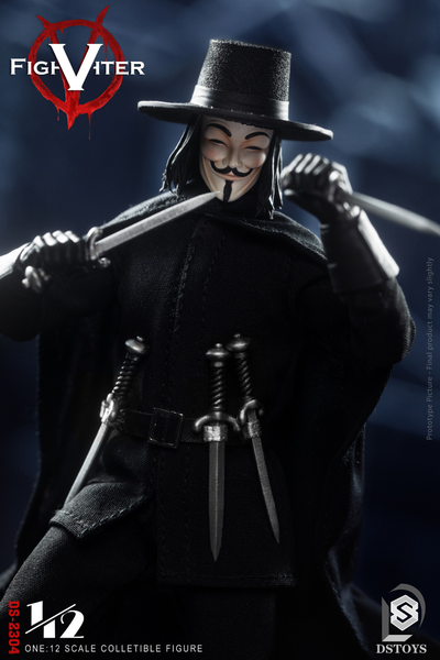 Ви («V» значит Вендетта) - Коллекционная фигурка 1/12 SCALE V fighter (DS-2304) - DSTOYS