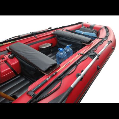 Моторная лодка ДИКИЙ 380 НДНД красный