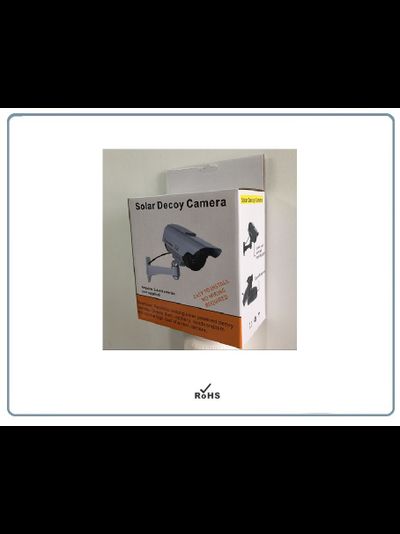 DE/SK2200 Муляж уличной видеокамеры. Отсек для 2  аккумуляторов (тип АА) + солнечная панель